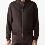 Bomber Oasi Lino in marrone Zegna - uomo 