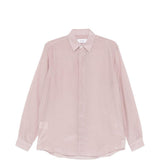 Camicia a maniche lunghe con abbottonatura nascosta in rosa Lardini - uomo 