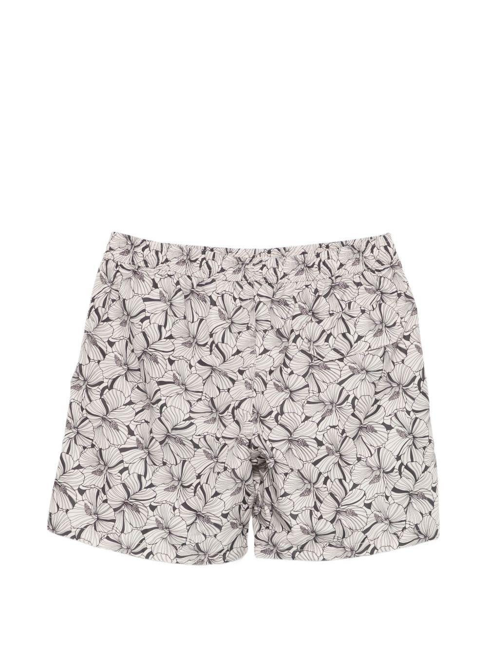 Pantaloncini da bagno con motivo geometrico in nero Eleventy - uomo 