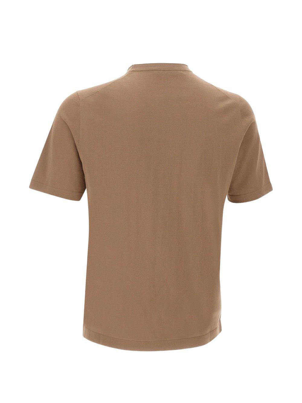 T-shirt girocollo in beige Kangra - uomo 
