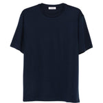 T-shirt girocollo in blu Kangra - uomo 