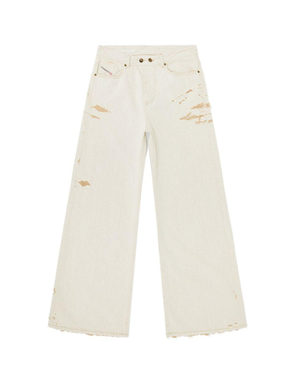 Jeans a gamba larga D-SIRE del 1996 in avorio Diesel - donna 