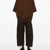 Pantaloni a gamba ampia in marrone Entire studios - donna 