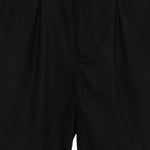 Pantaloncini con piega anteriore in nero Gr10k replicated - uomo 