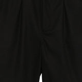 Pantaloncini con piega anteriore in nero Gr10k replicated - uomo 
