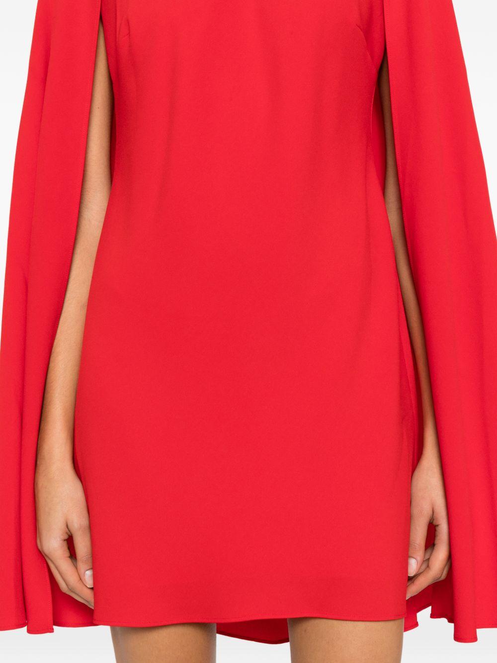 Abito con maniche a mantella in rosso Roland mouret - donna 