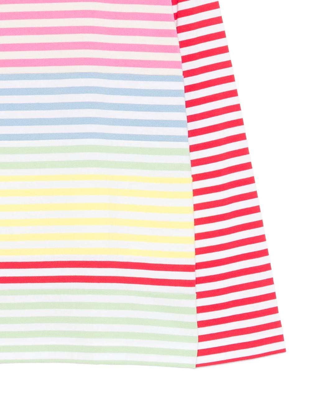 T-shirt a righe a maniche lunghe multicolore Junya watanabe - donna 