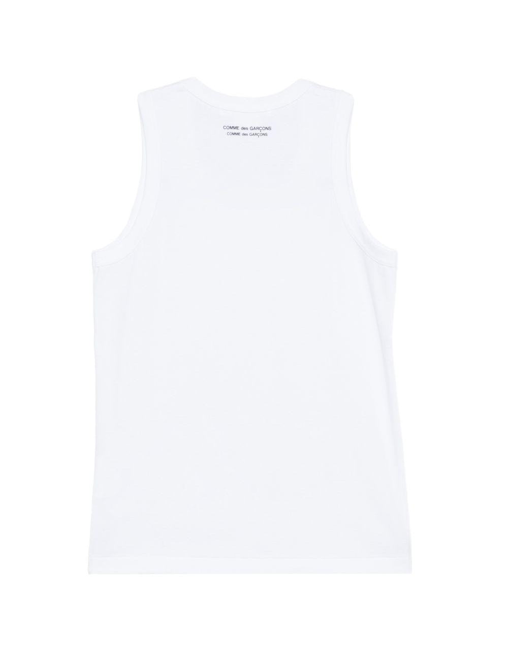Canotta senza maniche in bianco Comme des garcons comme des garcons - donna 