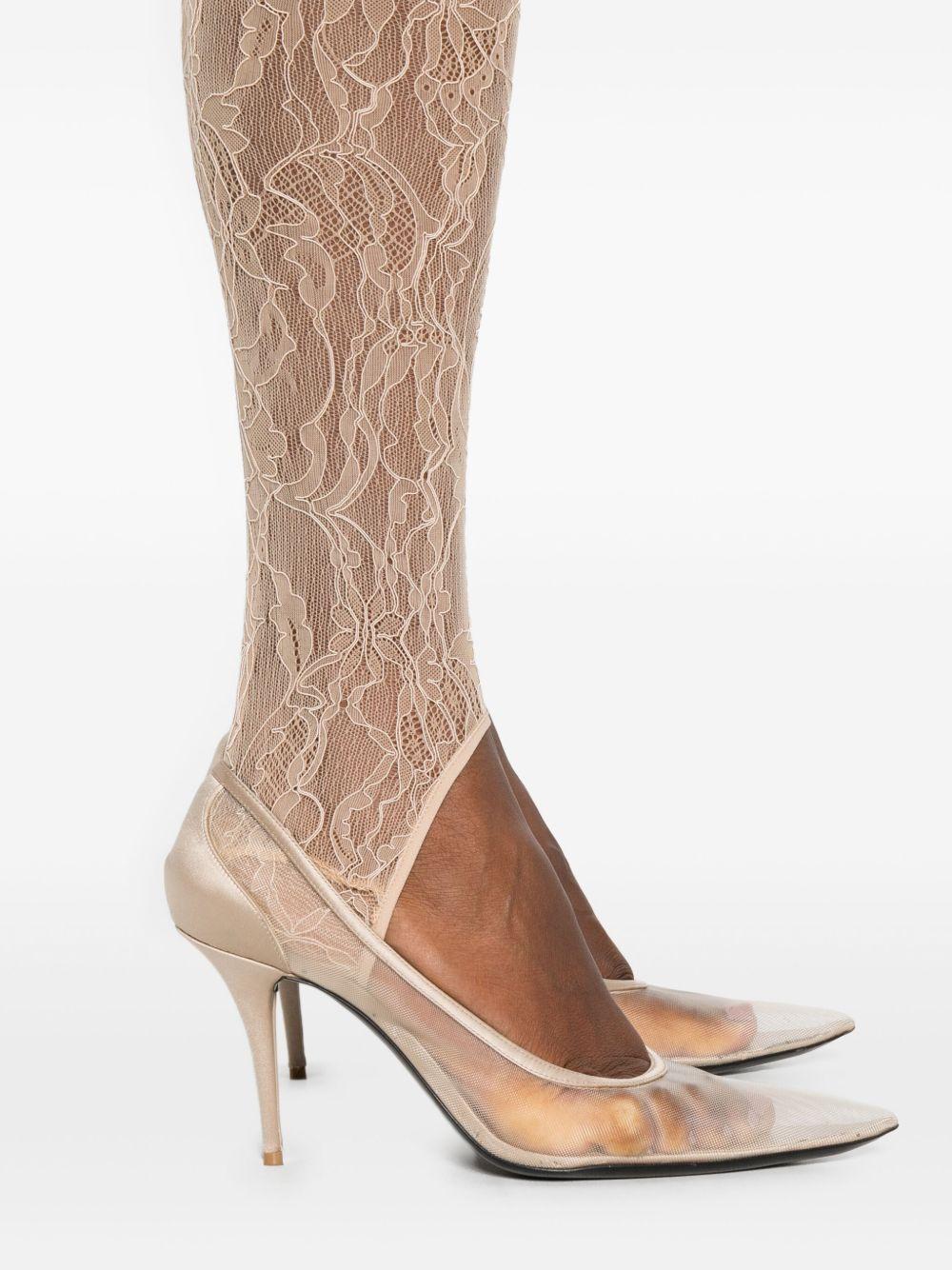 Leggings con staffe in beige Wardrobe.Nyc - donna 
