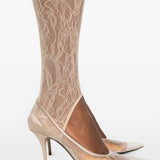 Leggings con staffe in beige Wardrobe.Nyc - donna 