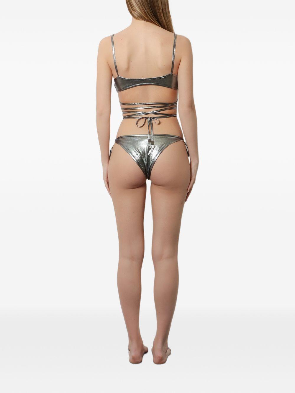 Bikini dark silver the attico - donna 