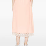 Gonna midi con orlo in pizzo rosa Simone Rocha - donna 