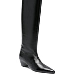 Stivali alti al ginocchio in pelle sybil 30mm in nero Khaite - donna 