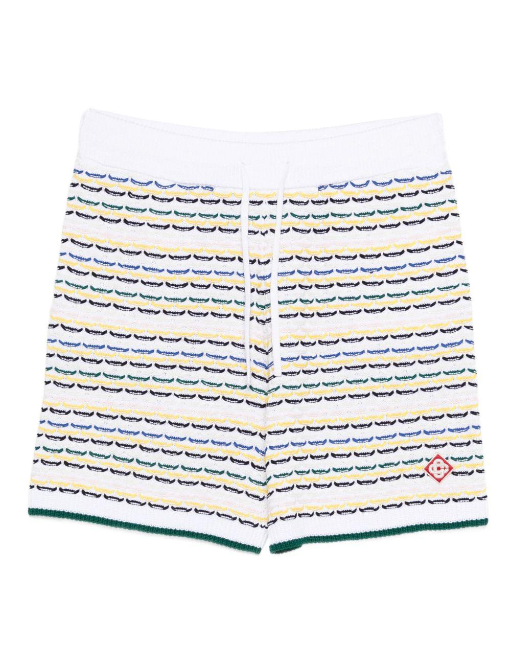 Shorts a fantasia in bianco Casablanca - uomo 