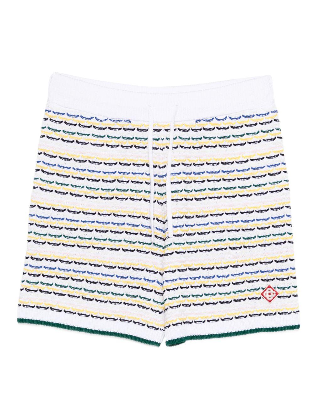 Shorts a fantasia in bianco Casablanca - uomo 