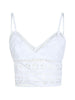 Melie V-neck top with floral embroidery in white Charo Ruiz Ibiza 1989 - women