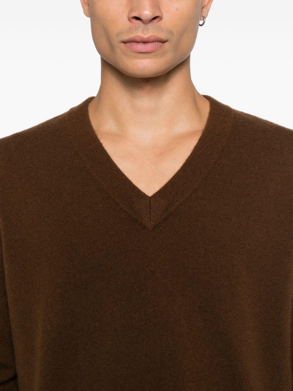 Maglione con scollo a v in marrone Entire studios - unisex 