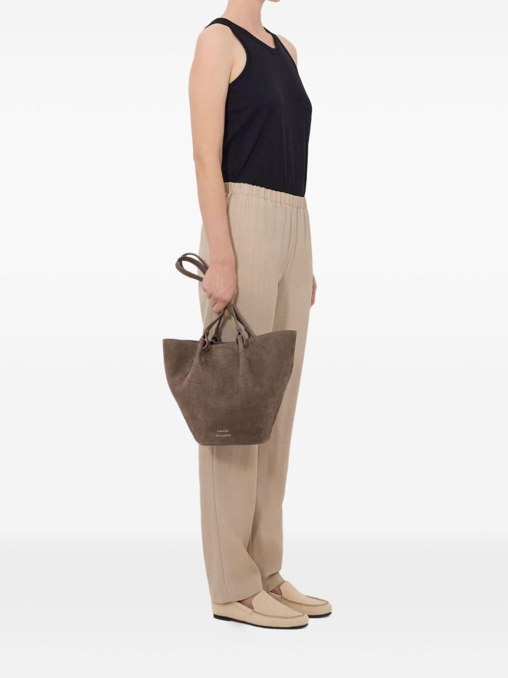 Pantaloni elasticizzati Scot in beige Loulou de saison - donna 