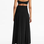 Copricostume lungo a fascia in nero Oda Eres - donna 