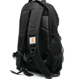 Zaino con applicazione in nero - unisex 