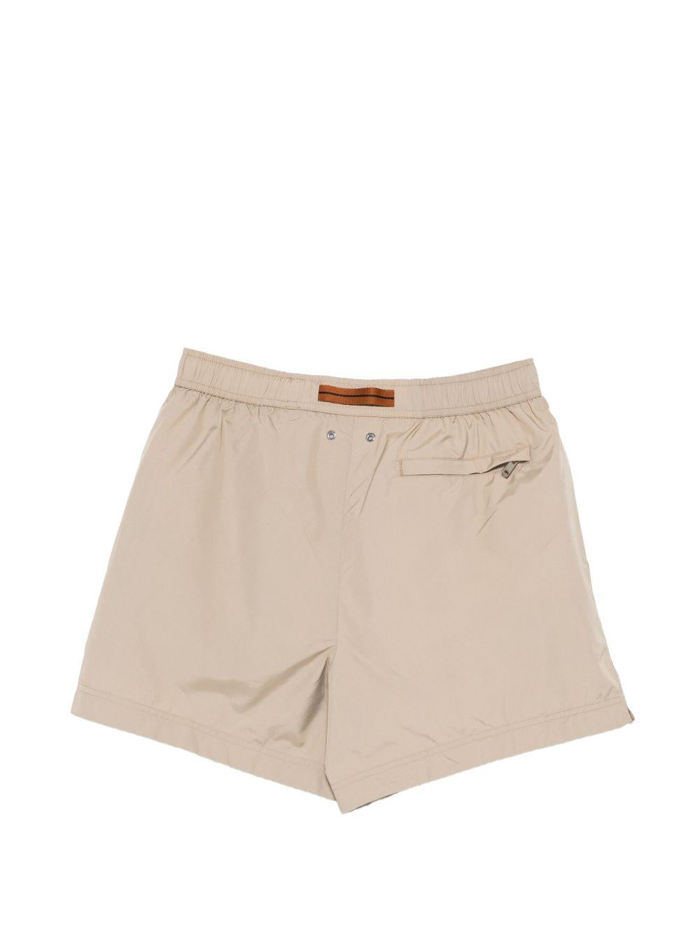 Costume da bagno con coulisse in beige Zegna - uomo 