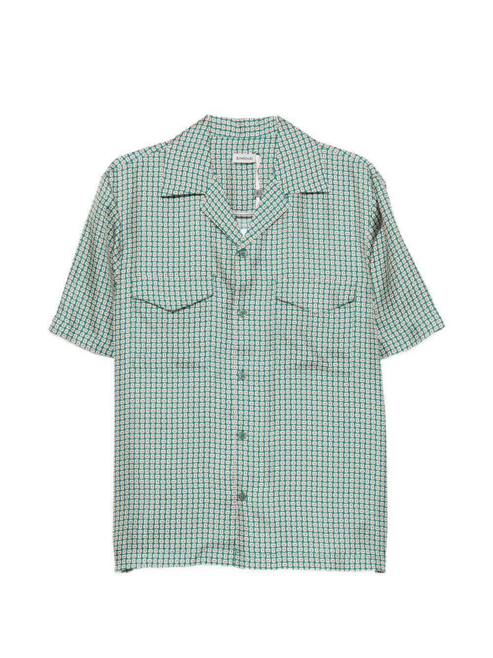 Camicia Clarke a fantasia verde Simkhai - uomo 