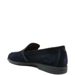 Mocassini in pelle scamosciata in blu Santoni - uomo 