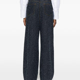 Jeans textured in blu Ganni - donna 