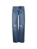 Women's Levi's Blue Five-Pocket Distressed Jeans