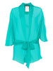 Top in seta in blu Alberta ferretti - donna