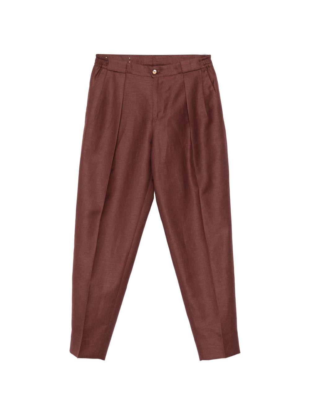 Pantaloni a pieghe con elastico in vita in rosso  Briglia 1949- donna 