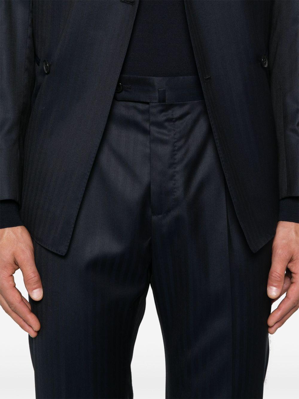 Completo due pezzi doppiopetto in blu Caruso - uomo 