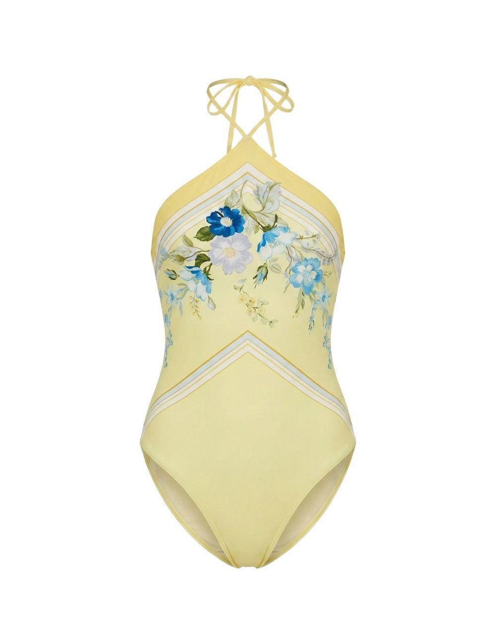 Costume da bagno con stampa floreale  in giallo Self-portrait - donna 