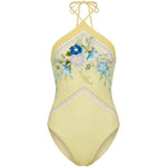 Costume da bagno con stampa floreale  in giallo Self-portrait - donna 