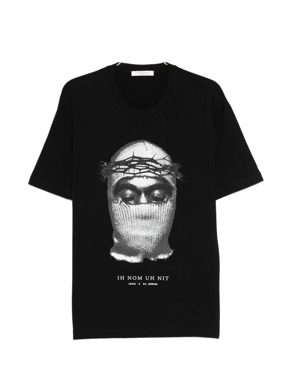T-shirt Mask Corona in nero Ih nom uh nit - uomo 
