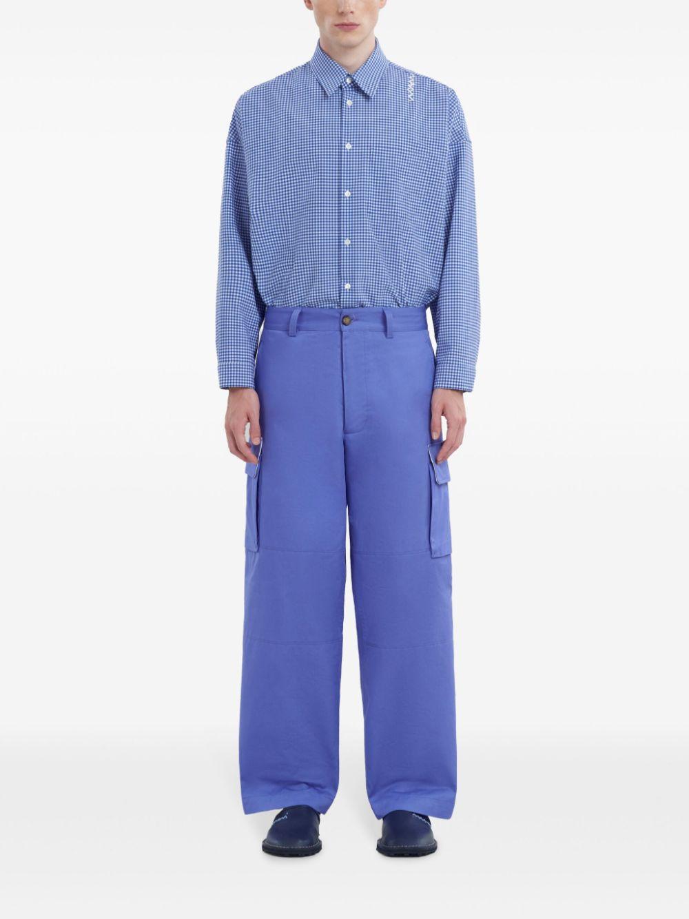 Pantaloni cargo con tasche in blu Marni - uomo 