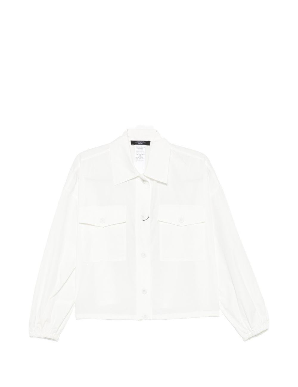 Giacca -camicia con tasche origano in bianco Maxmara weekend - donna 