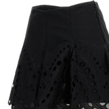 Minigonna con detagli in pizzo sail in nero Charo ruiz ibiza 1989 - donna 