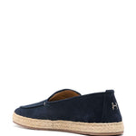 Espadrillas in camoscio in blu Henderson baracco - uomo 