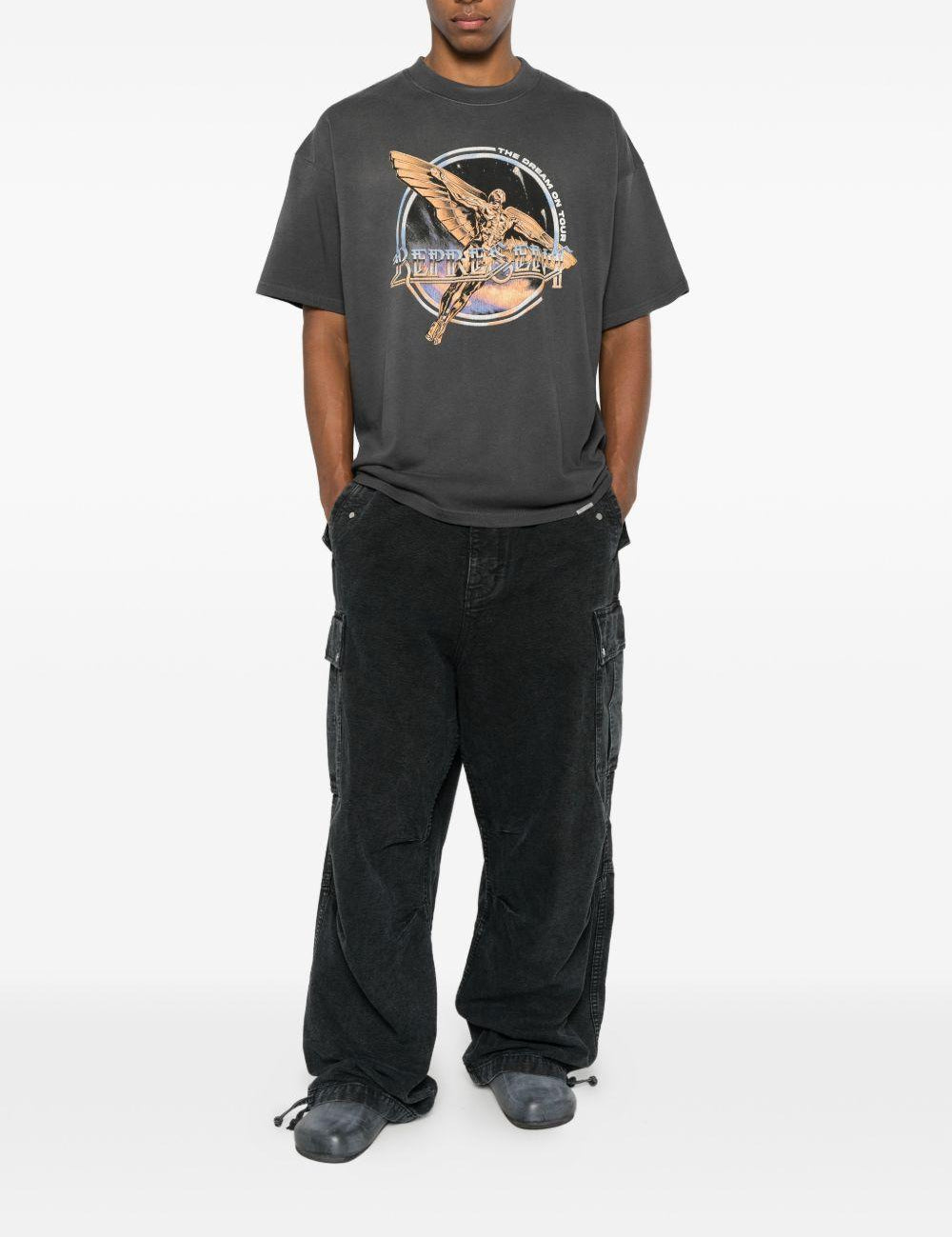 T-shirt con stampa grafica golden tour in grigio Represent - uomo 