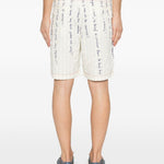 Pantaloncini a righe in bianco Kidsuper - uomo 