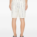 Pantaloncini a righe in bianco Kidsuper - uomo 