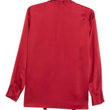 Blusa con collo lavallière in rosso Antonelli - donna 