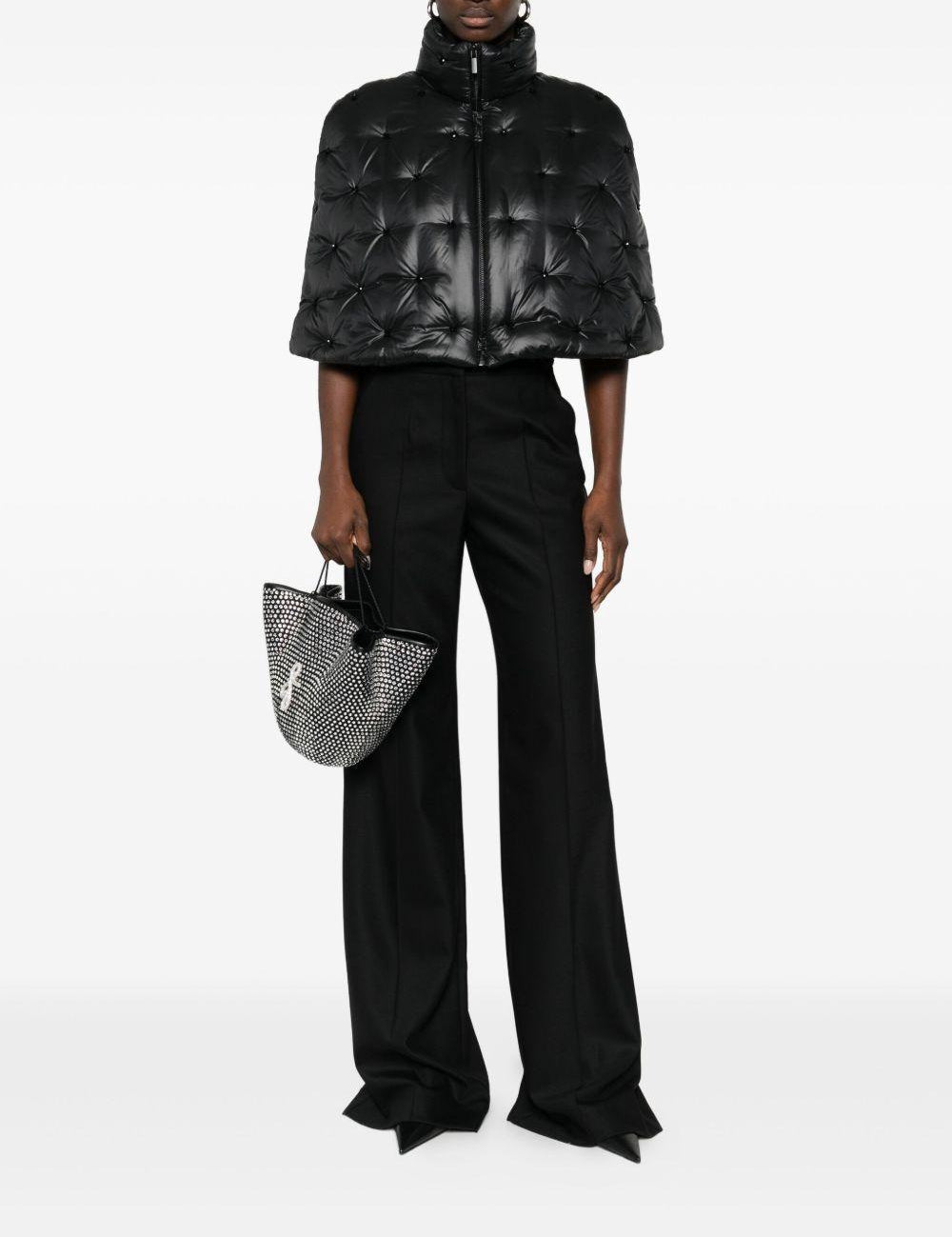 Mantella imbottita in nero Amen - donna 