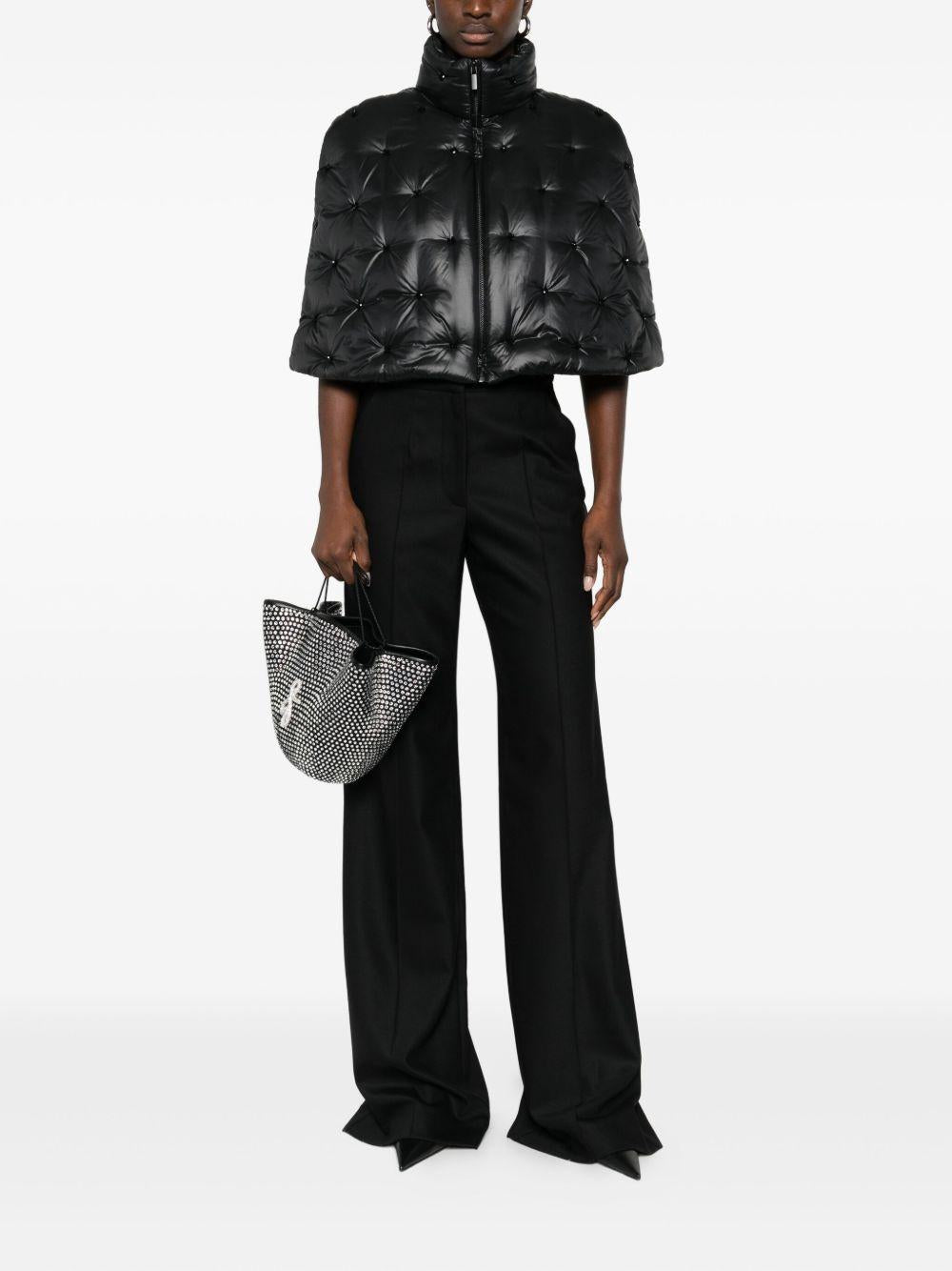 Mantella imbottita in nero Amen - donna 