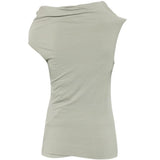 Top drappeggiato lola in grigio Rick owens lilies - donna 