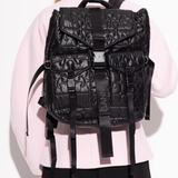 Zaino Trapuntato re-tech in nero Ganni - donna 