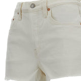 Shorts con frange 501 in bianco Levi's - donna 