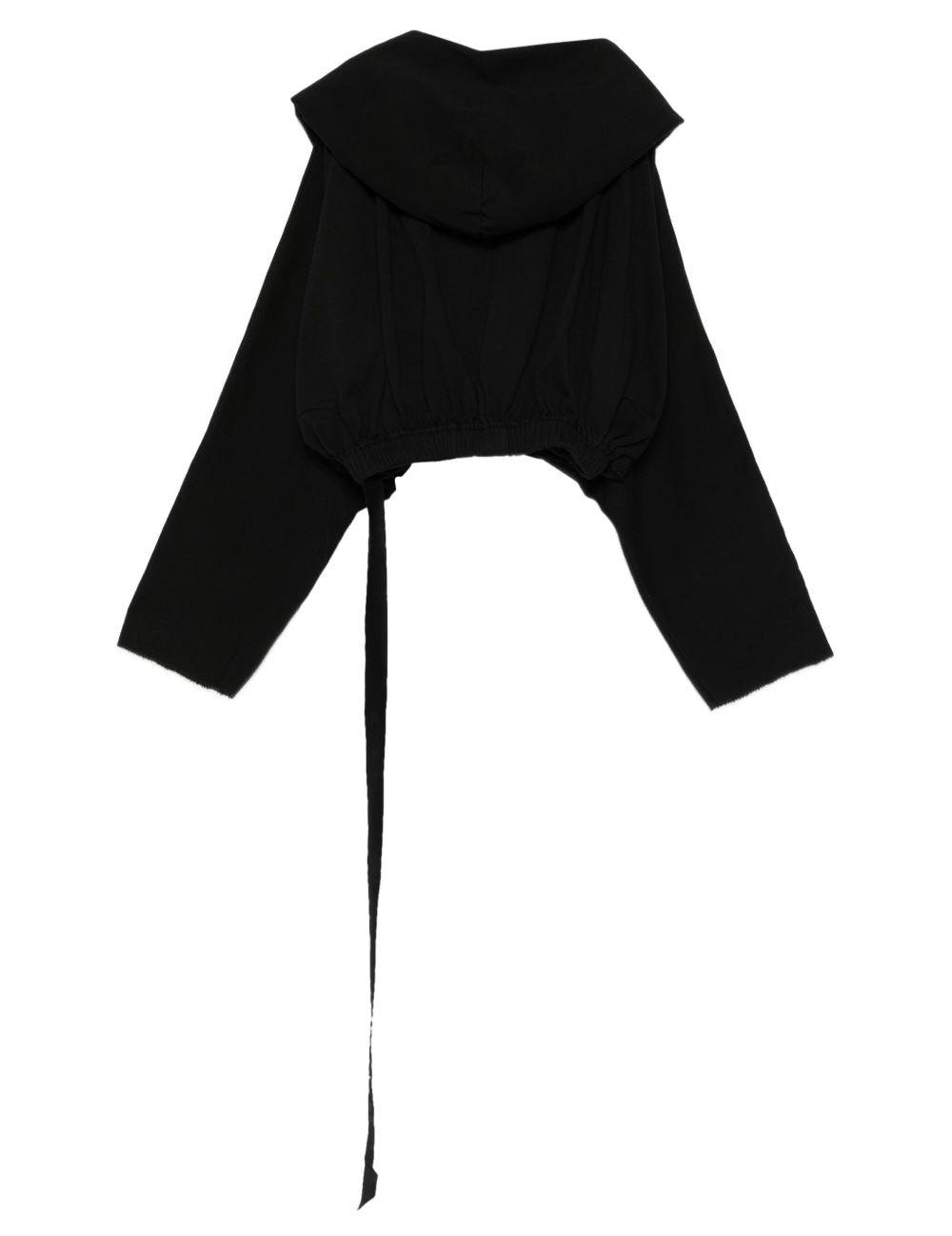 Felpa con cappuccio  in nero Rick owens drkshdw - donna 