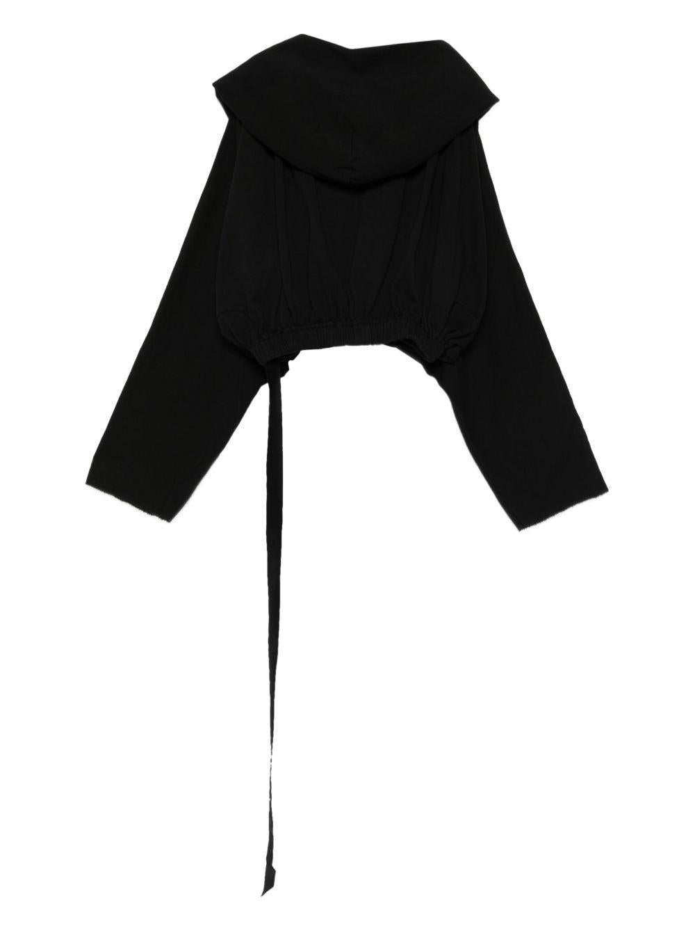Felpa con cappuccio  in nero Rick owens drkshdw - donna 